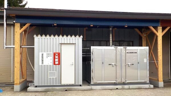 木材乾燥設備を導入しました。